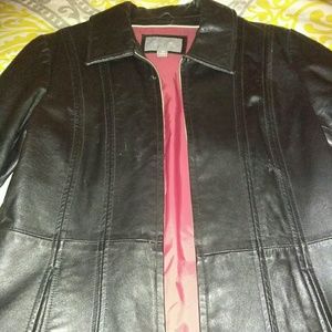 Womens leather blazer
